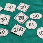 laser engraved bar billiard table numbers