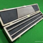 solid oak 3 pieces cue case